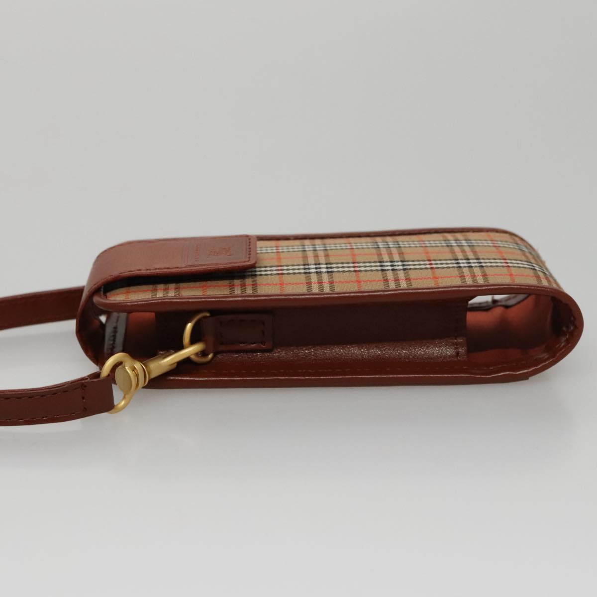 Burberry Nova Check Beige Canvas Clutch Bag (Pre-Owned)