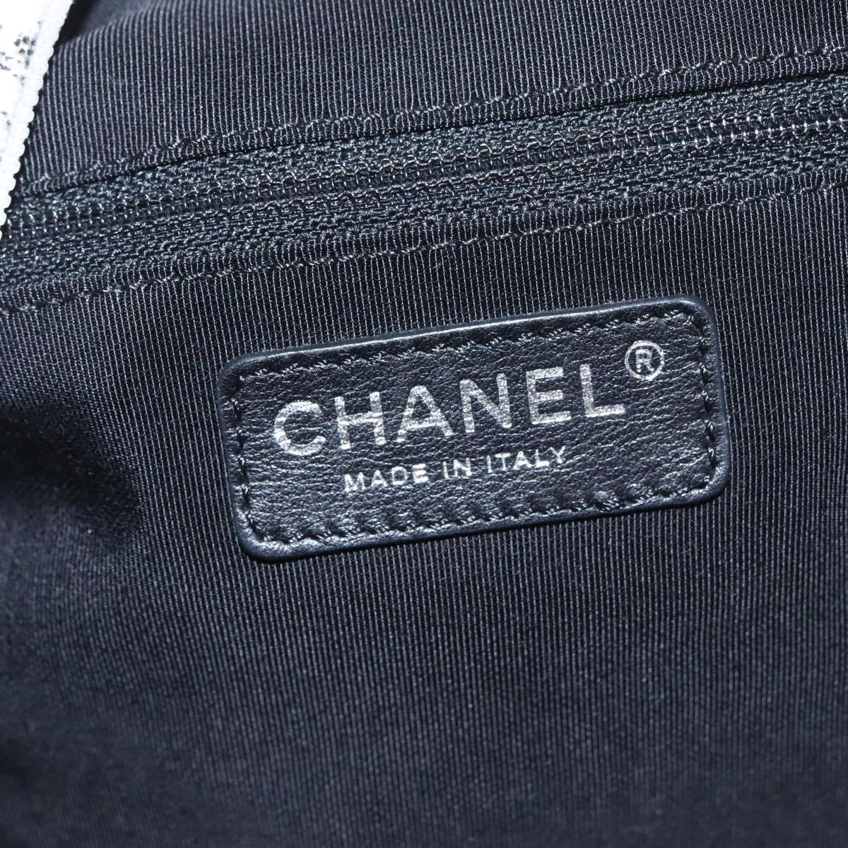 Chanel Cambon White Velvet Handbag (Pre-Owned)
