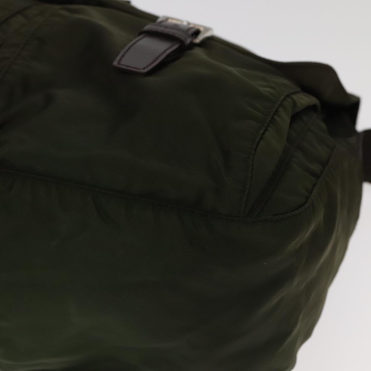 Prada Re-Edition Khaki Synthetic Shoulder Bag (Pre-Owned)