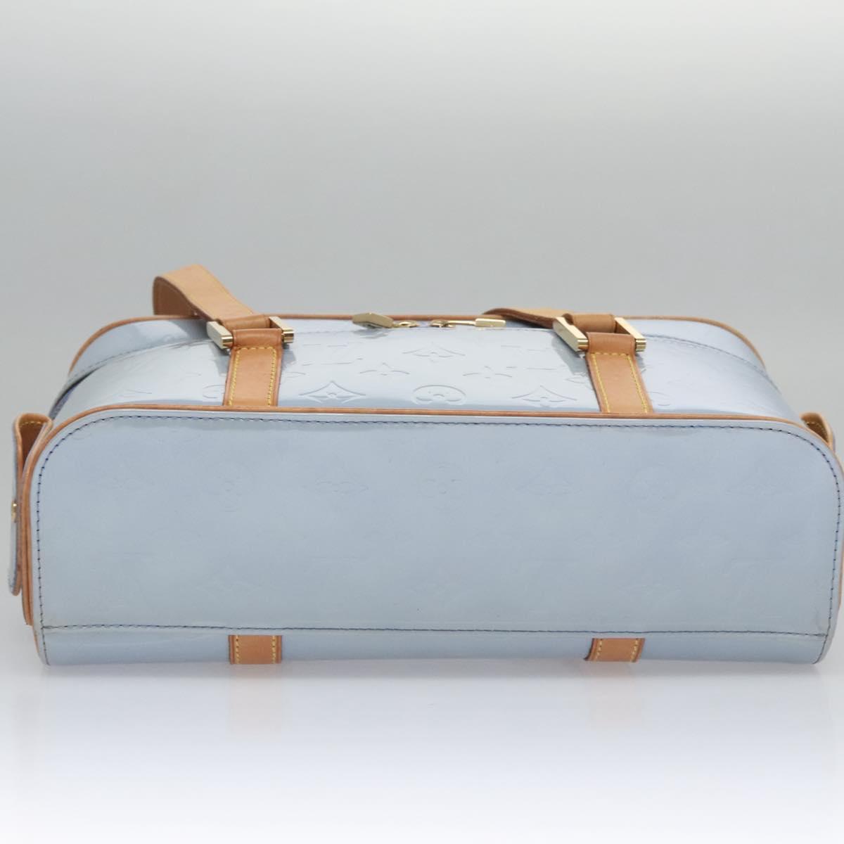 Louis Vuitton Sullivan Blue Patent Leather Handbag (Pre-Owned)