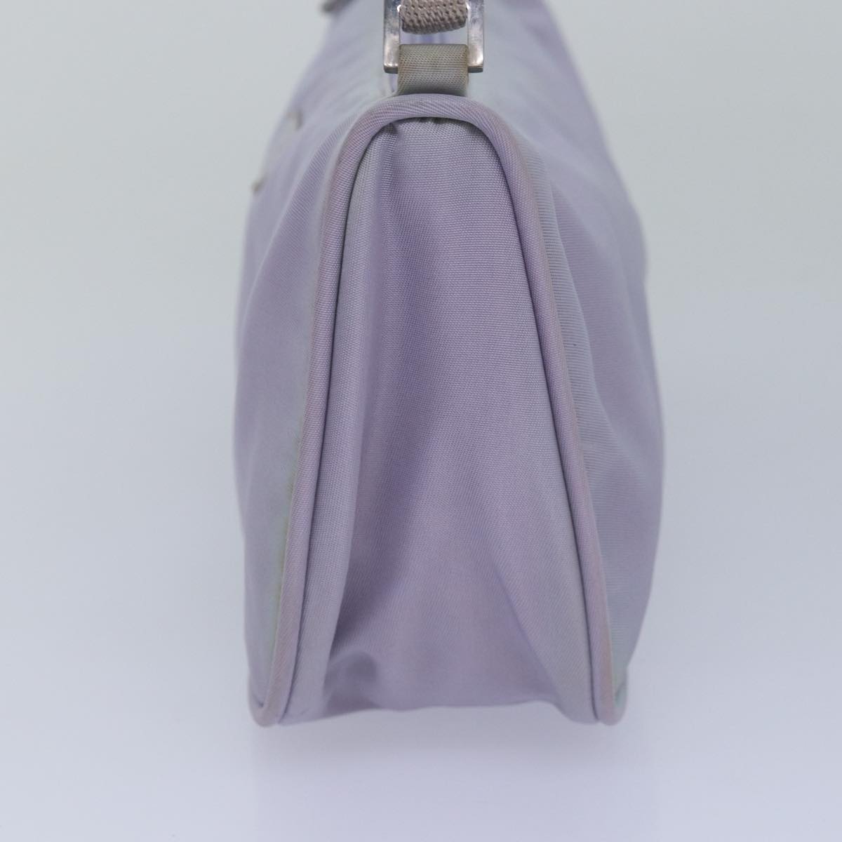 Prada Tessuto Purple Leather Clutch Bag (Pre-Owned)