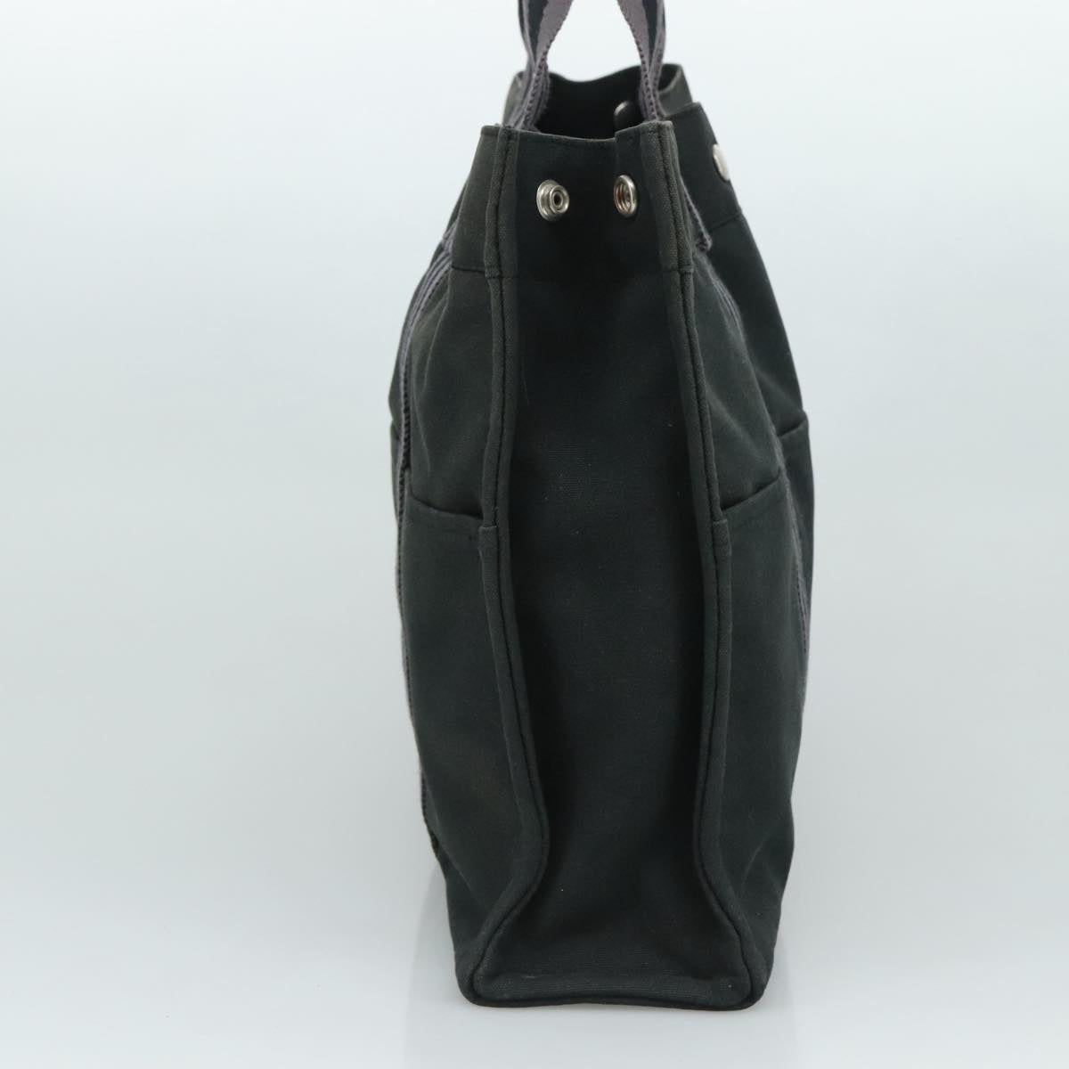 Hermès Herline Black Canvas Tote Bag (Pre-Owned)