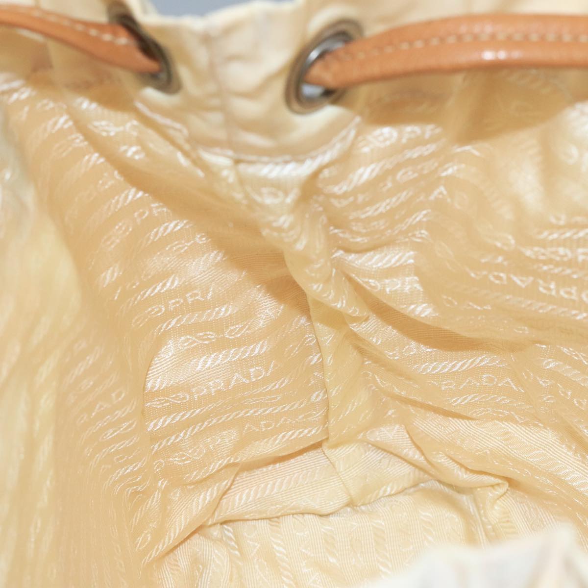 Prada Re-Nylon White Synthetic Shoulder Bag (Pre-Owned)