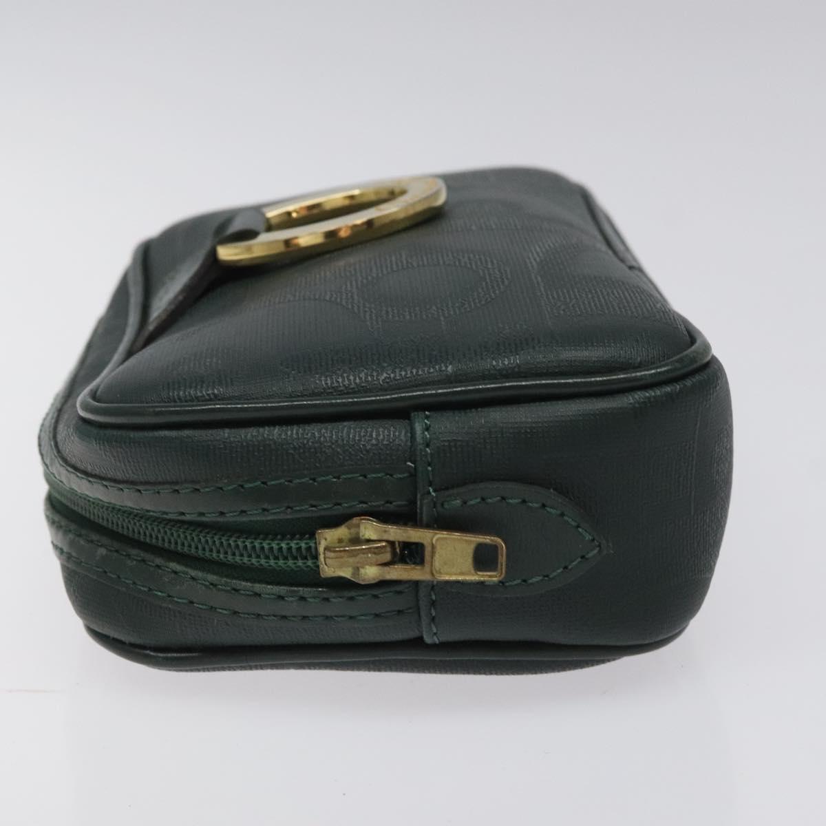Dior Trotter Green Canvas Clutch Bag (Pre-Owned)