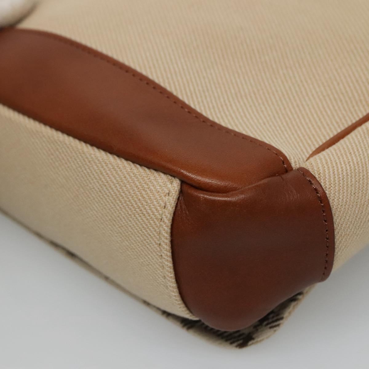 Burberry Blue Label Beige Canvas Shoulder Bag (Pre-Owned)