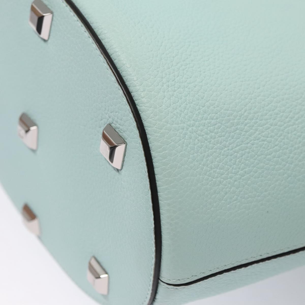 Salvatore Ferragamo Gancini Green Leather Shoulder Bag (Pre-Owned)