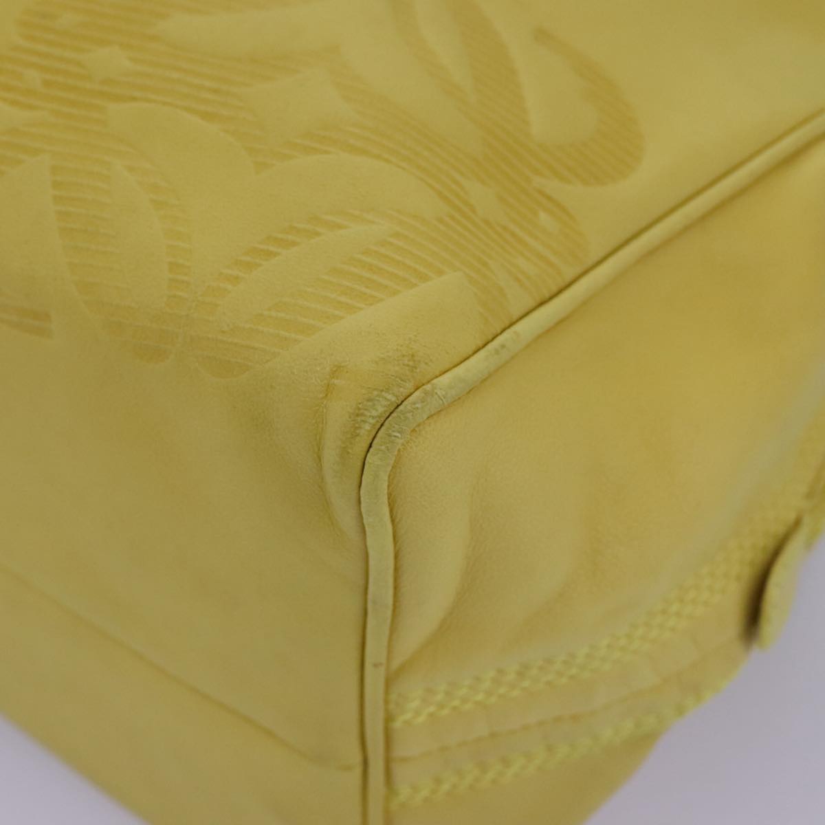 Loewe Anagram Yellow Leather Handbag (Pre-Owned)