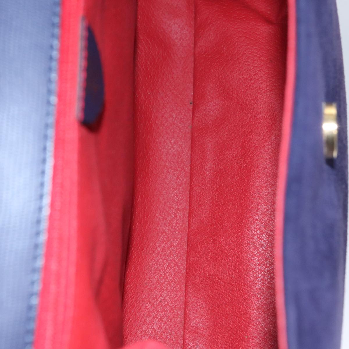 Céline Logo Du Cercle Purple Suede Handbag (Pre-Owned)