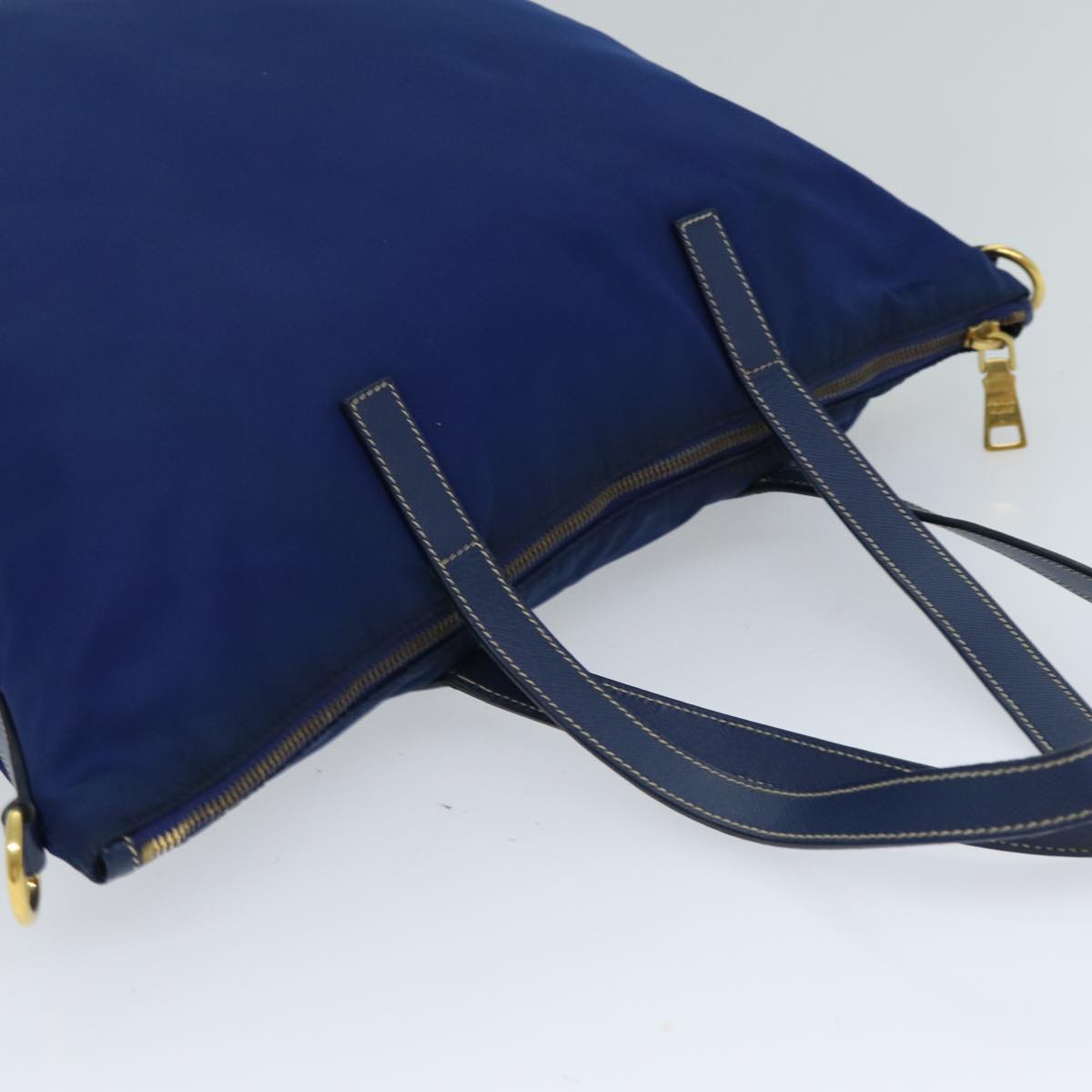 Prada Tessuto Blue Synthetic Tote Bag (Pre-Owned)
