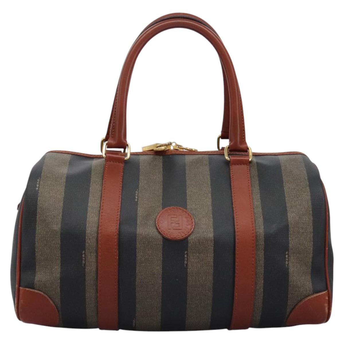 Fendi Pecan Multicolour Canvas Handbag (Pre-Owned)