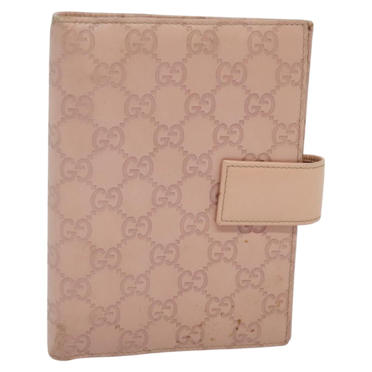 Gucci Couverture Agenda Pink Leather Wallet (Pre-Owned)