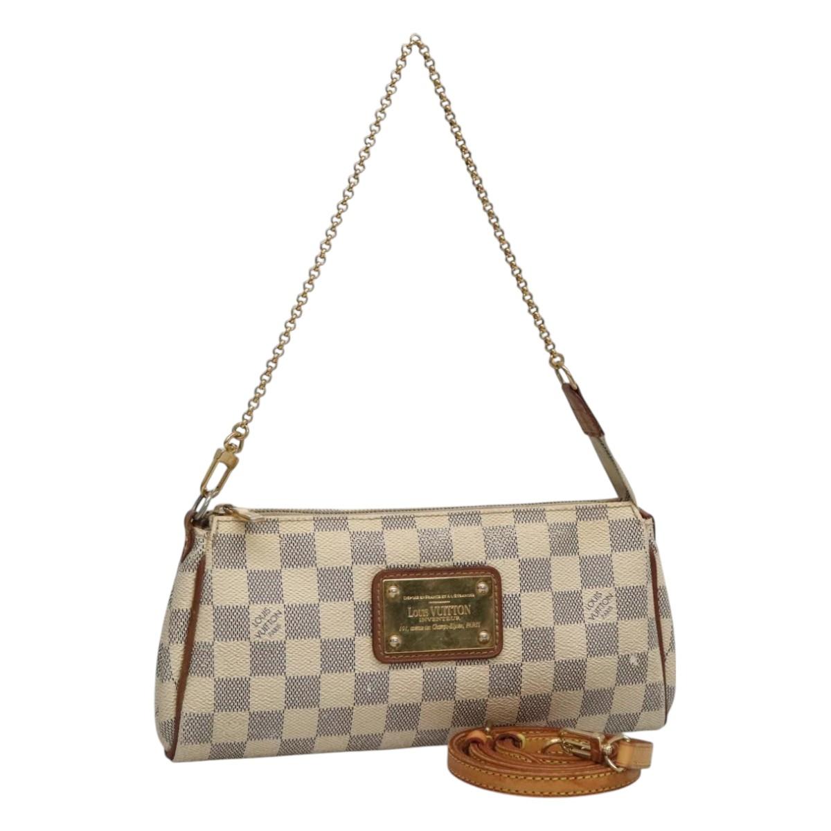 Louis Vuitton Eva White Canvas Shoulder Bag (Pre-Owned)