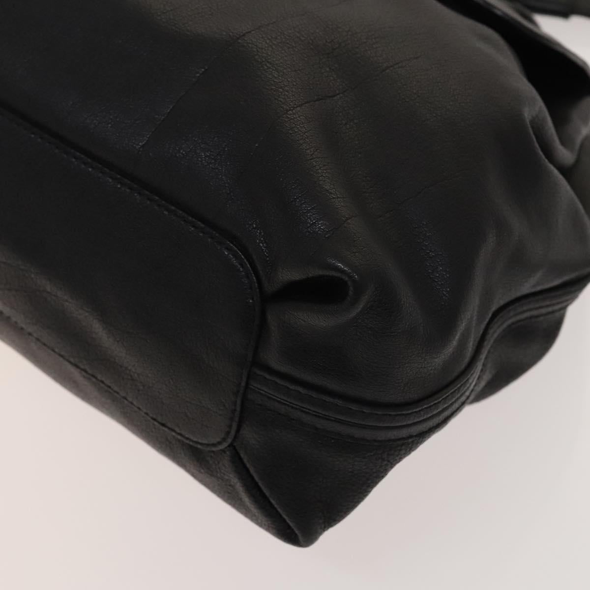 Chloé Elsie Black Leather Handbag (Pre-Owned)