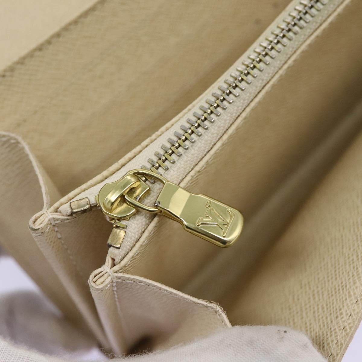 Louis Vuitton Sarah White Canvas Wallet (Pre-Owned)