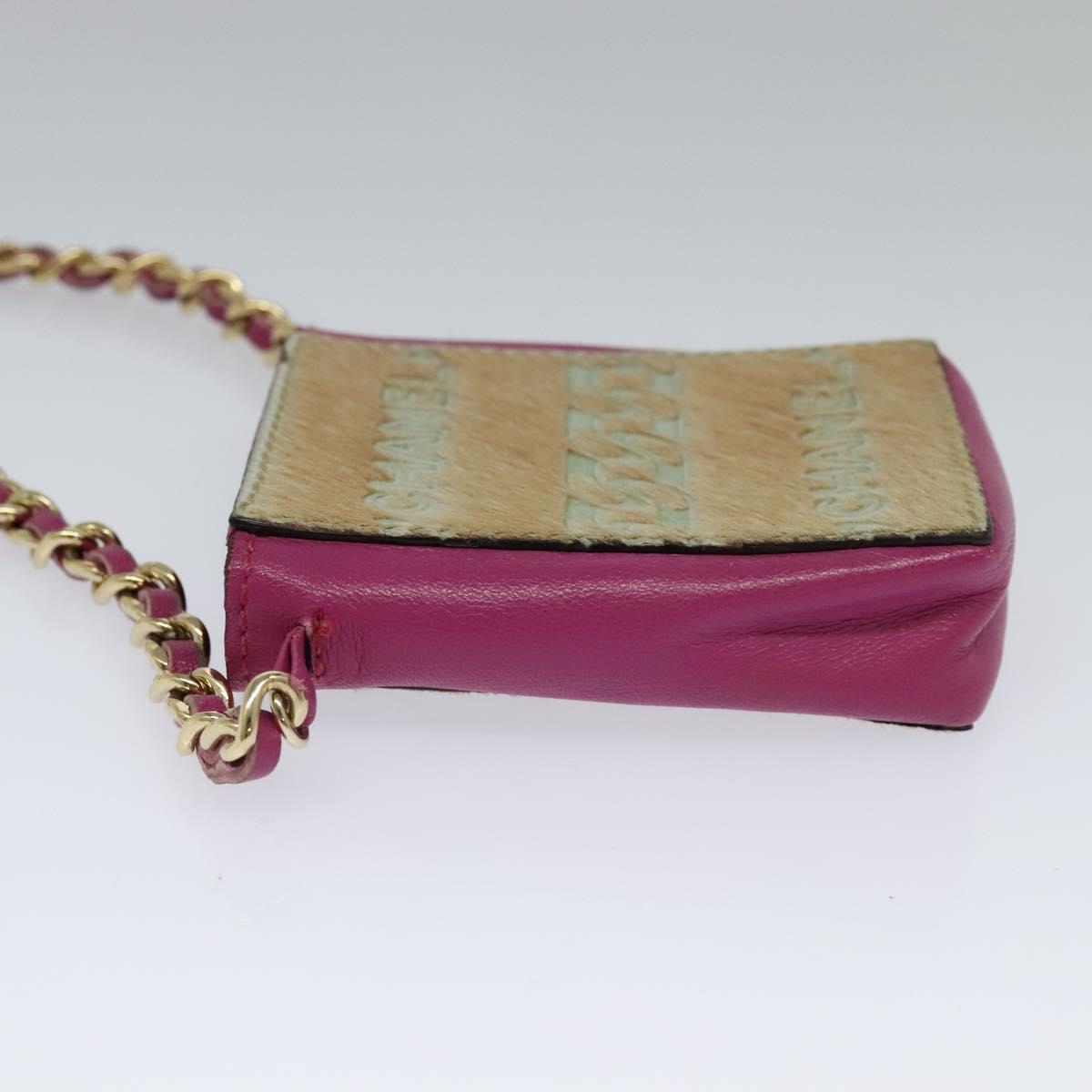 Chanel Cc Beige Faux Fur Clutch Bag (Pre-Owned)