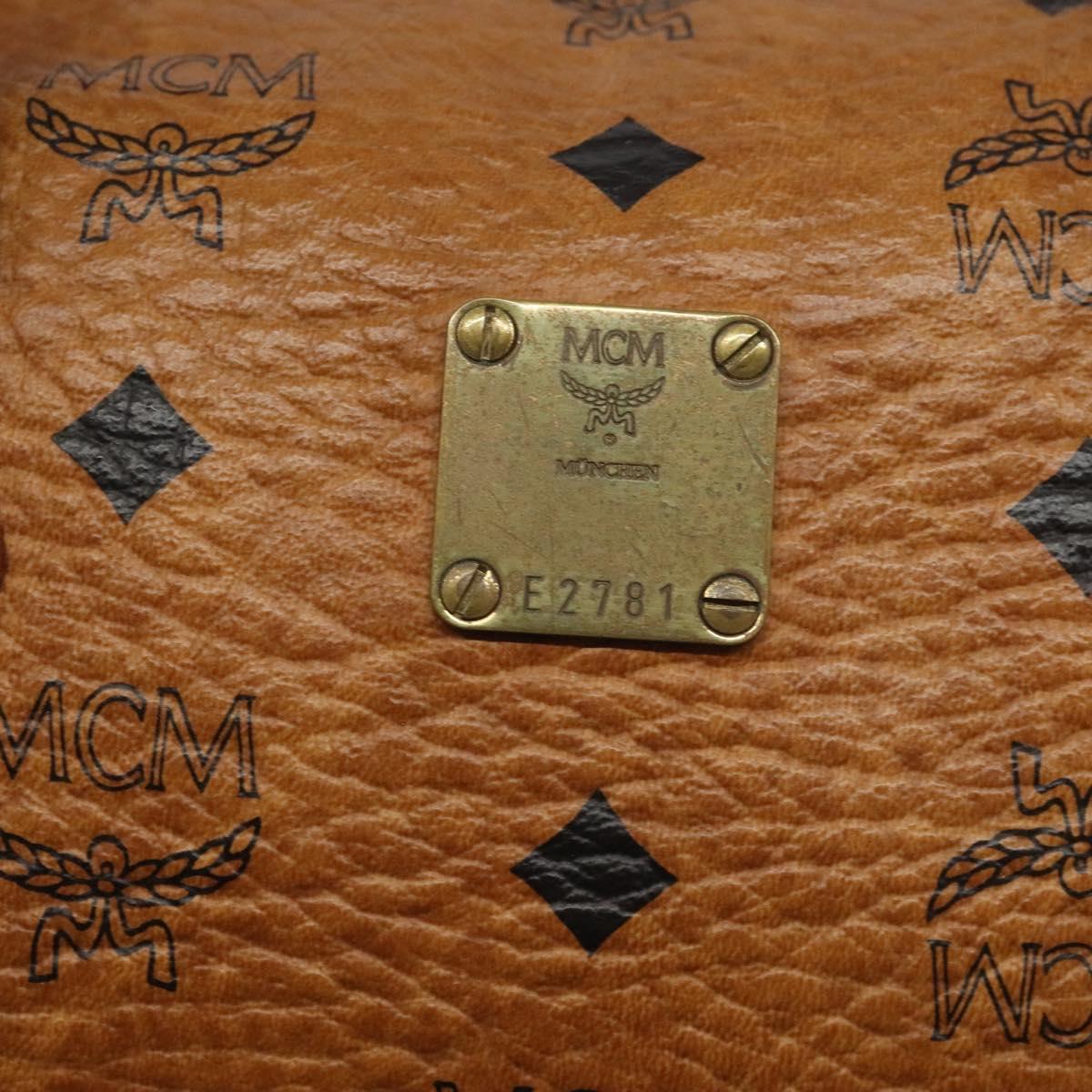 MCM Visetos Brown Canvas Handbag (Pre-Owned)