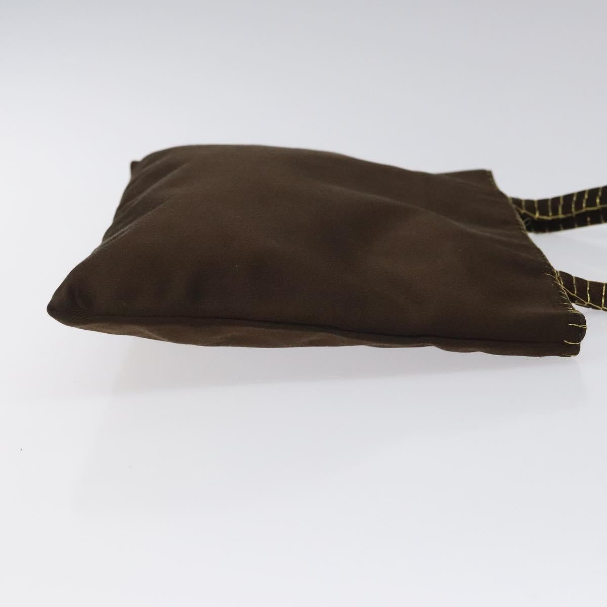 Prada Brown Synthetic Handbag (Pre-Owned)