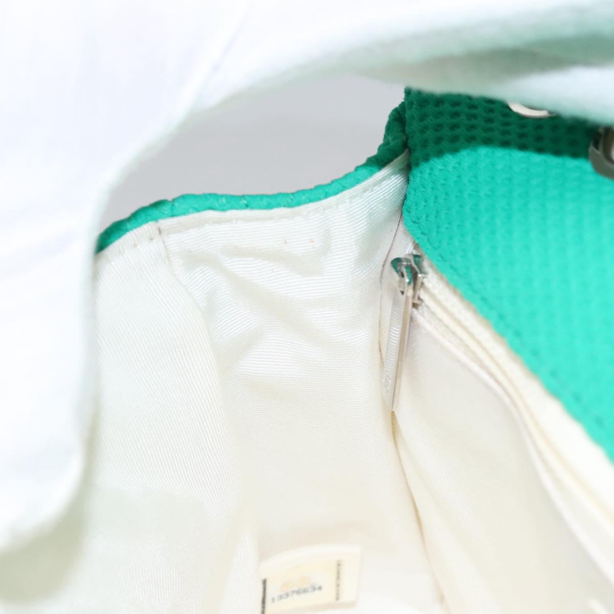 Chanel Green Cotton Shoulder Bag (Pre-Owned)