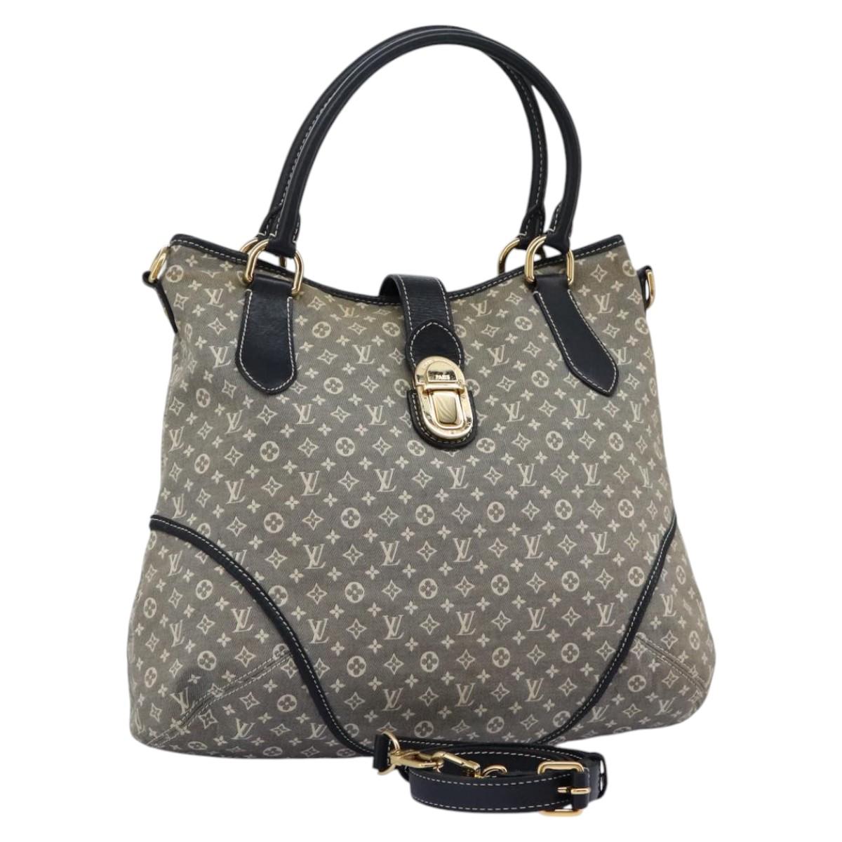 Louis Vuitton Elegie Grey Canvas Shoulder Bag (Pre-Owned)