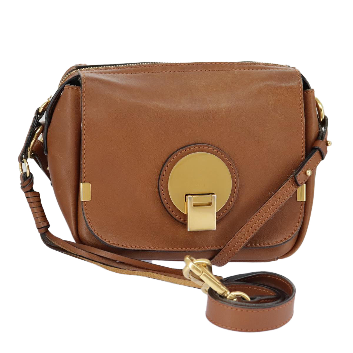 Chloé Indy Brown Leather Shoulder Bag (Pre-Owned)