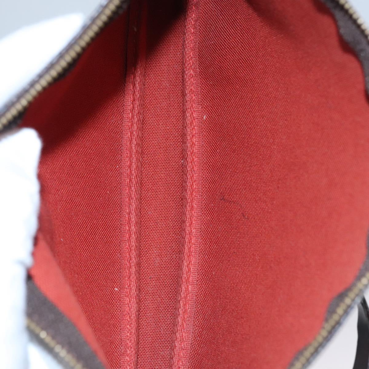 Louis Vuitton Pochette Accessoire Brown Canvas Clutch Bag (Pre-Owned)