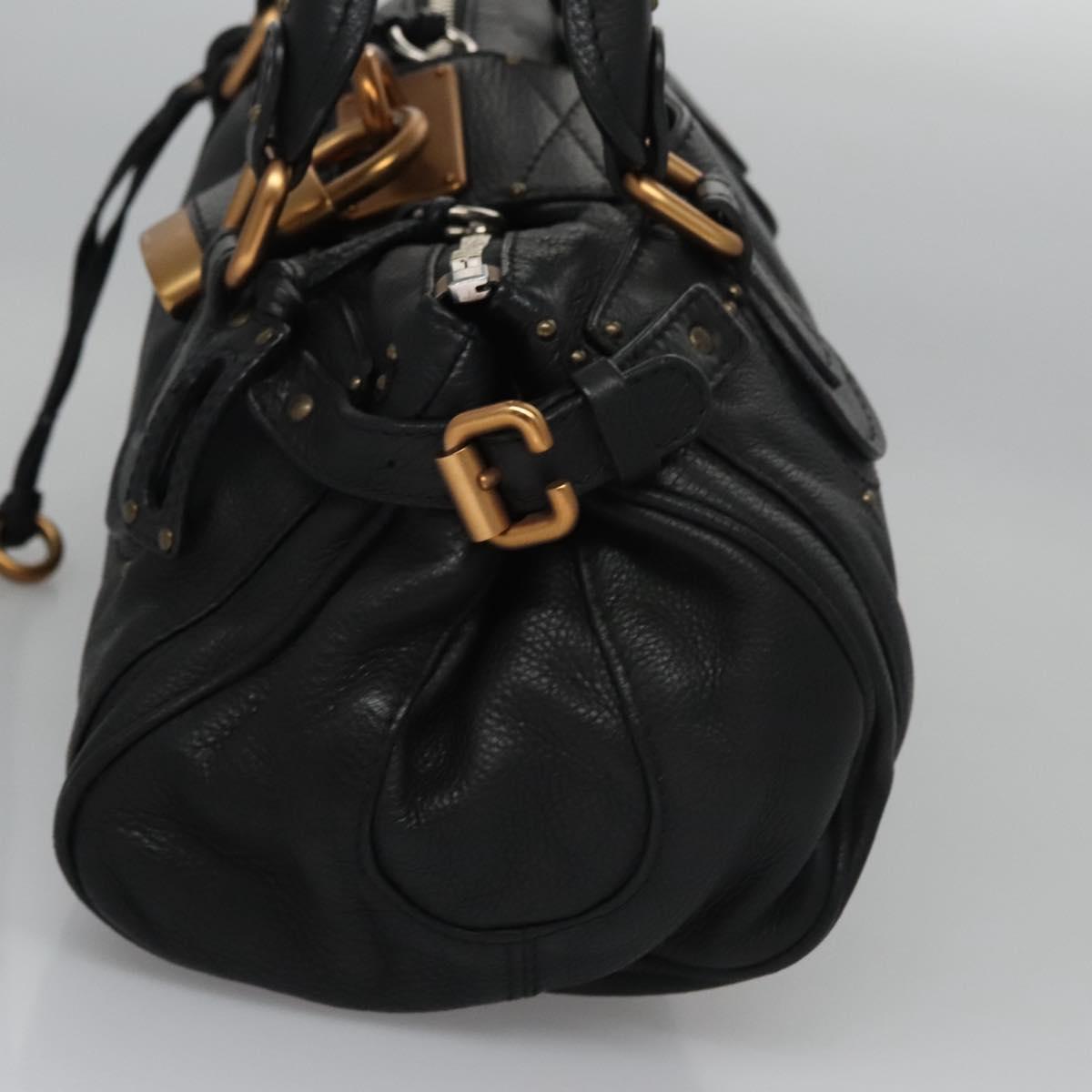 Chloé Paddington Black Leather Handbag (Pre-Owned)
