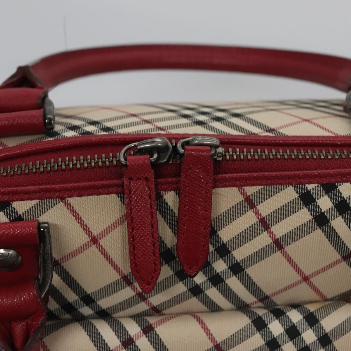 Burberry Nova Check Beige Canvas Handbag (Pre-Owned)