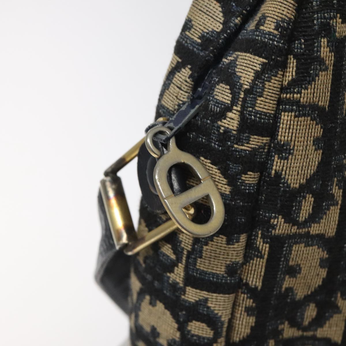 Dior 30 Montaigne Navy Canvas Shoulder Bag (Pre-Owned)