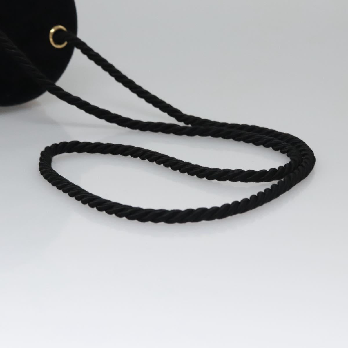Salvatore Ferragamo Black Velvet Shoulder Bag (Pre-Owned)