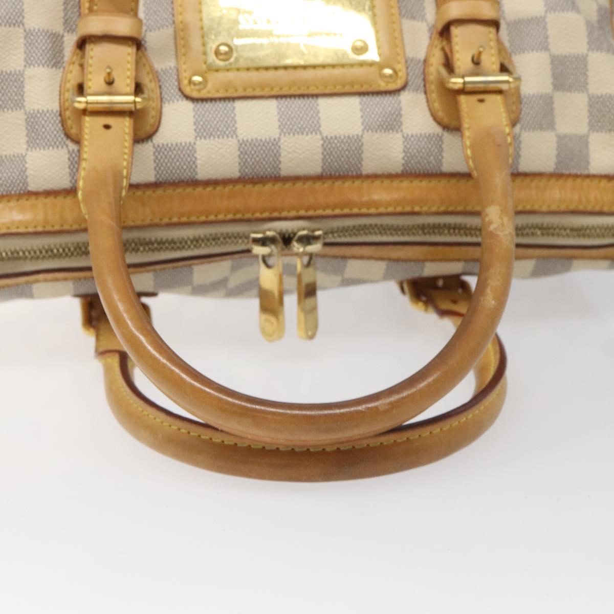 Louis Vuitton Berkeley White Canvas Handbag (Pre-Owned)