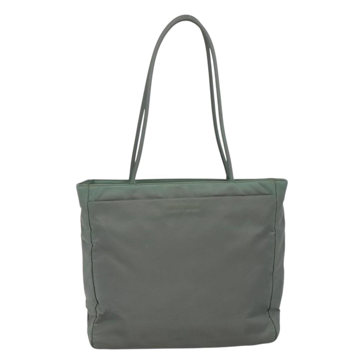 Prada Re-Nylon Grey Synthetic Tote Bag (Pre-Owned)