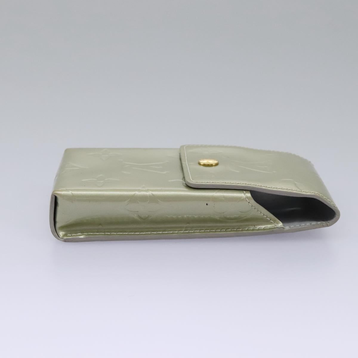 Louis Vuitton Etuit À Cigarettes Green Patent Leather Wallet (Pre-Owned)