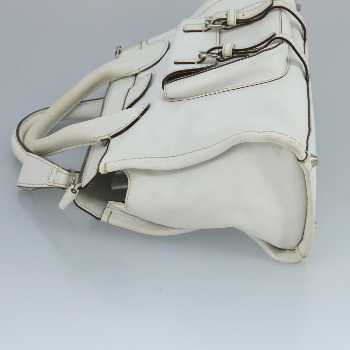 Chloé Edith White Leather Handbag (Pre-Owned)