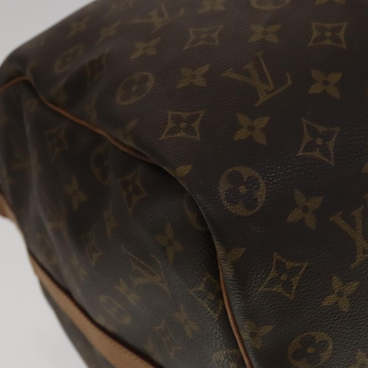 Louis Vuitton Keepall Bandoulière 60 Brown Canvas Travel Bag (Pre-Owned)