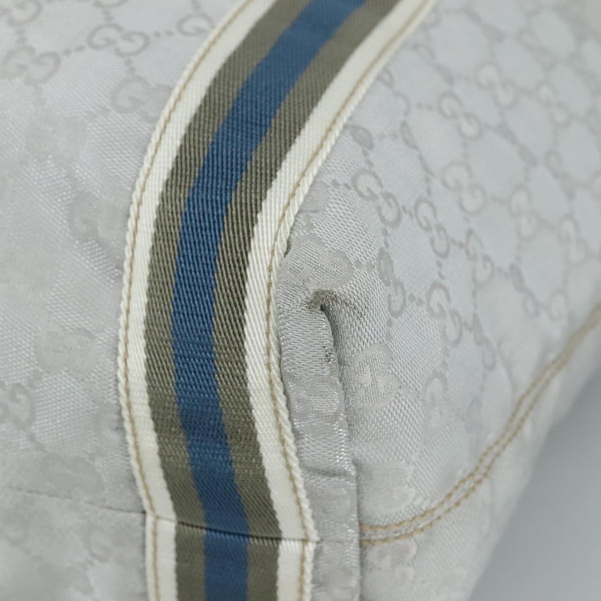 Gucci Gg Canvas Grey Canvas Tote Bag (Pre-Owned)