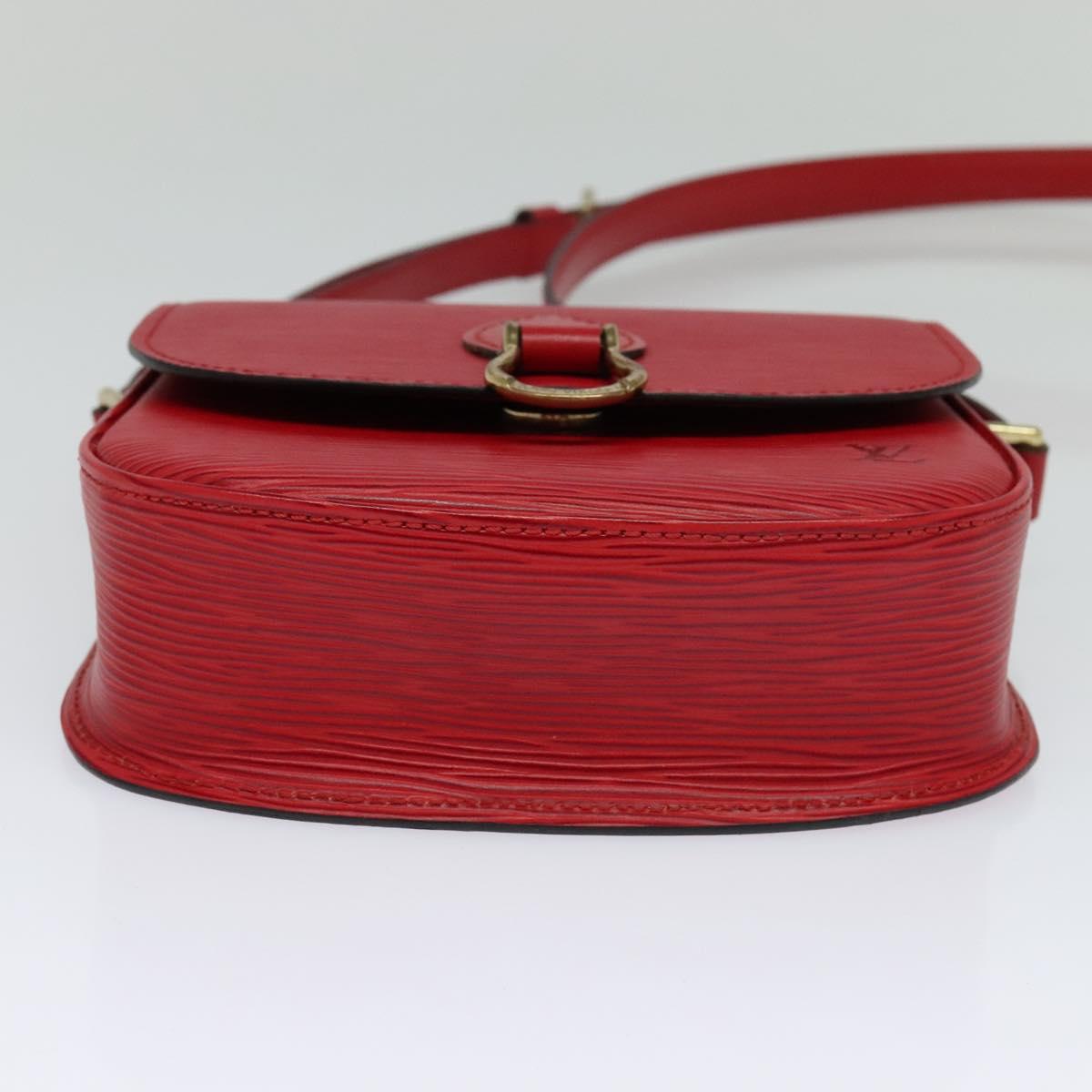 Louis Vuitton Saint Cloud Red Leather Shoulder Bag (Pre-Owned)