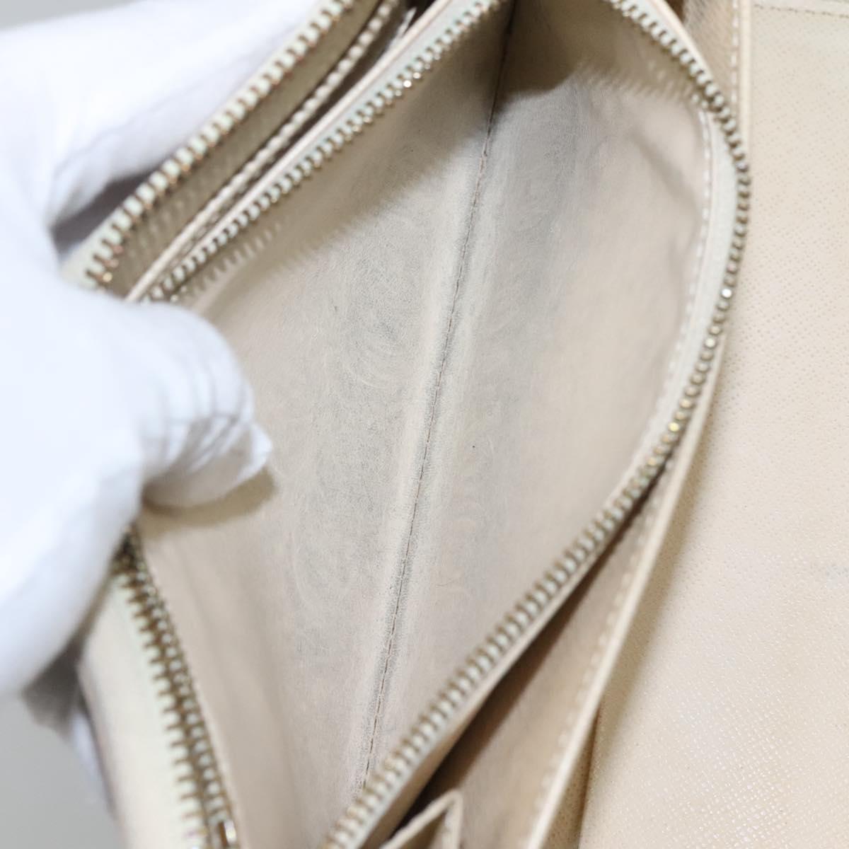 Louis Vuitton Zippy Organizer White Canvas Wallet (Pre-Owned)