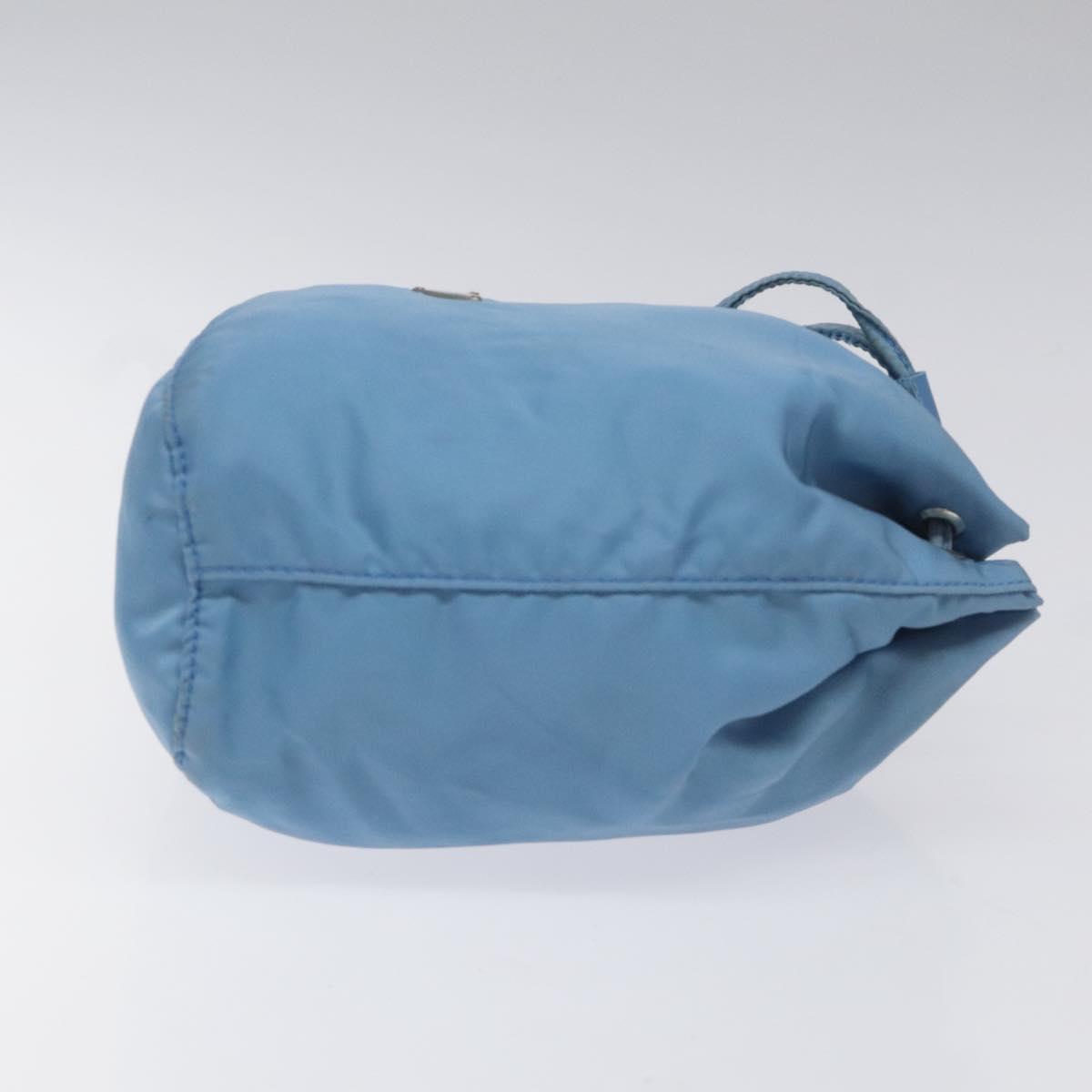 Prada Re-Nylon Blue Canvas Clutch Bag (Pre-Owned)