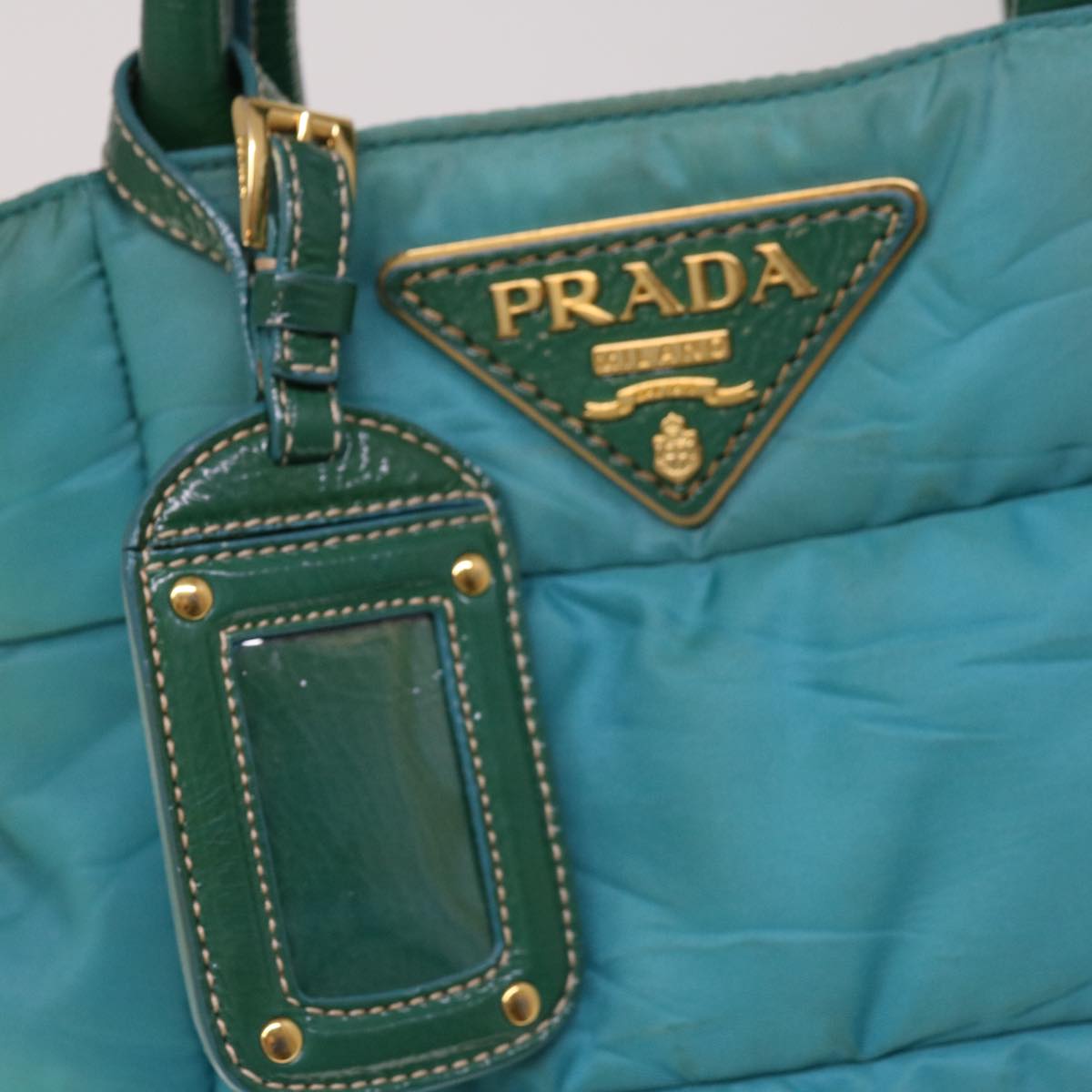 Prada Blue Synthetic Handbag (Pre-Owned)