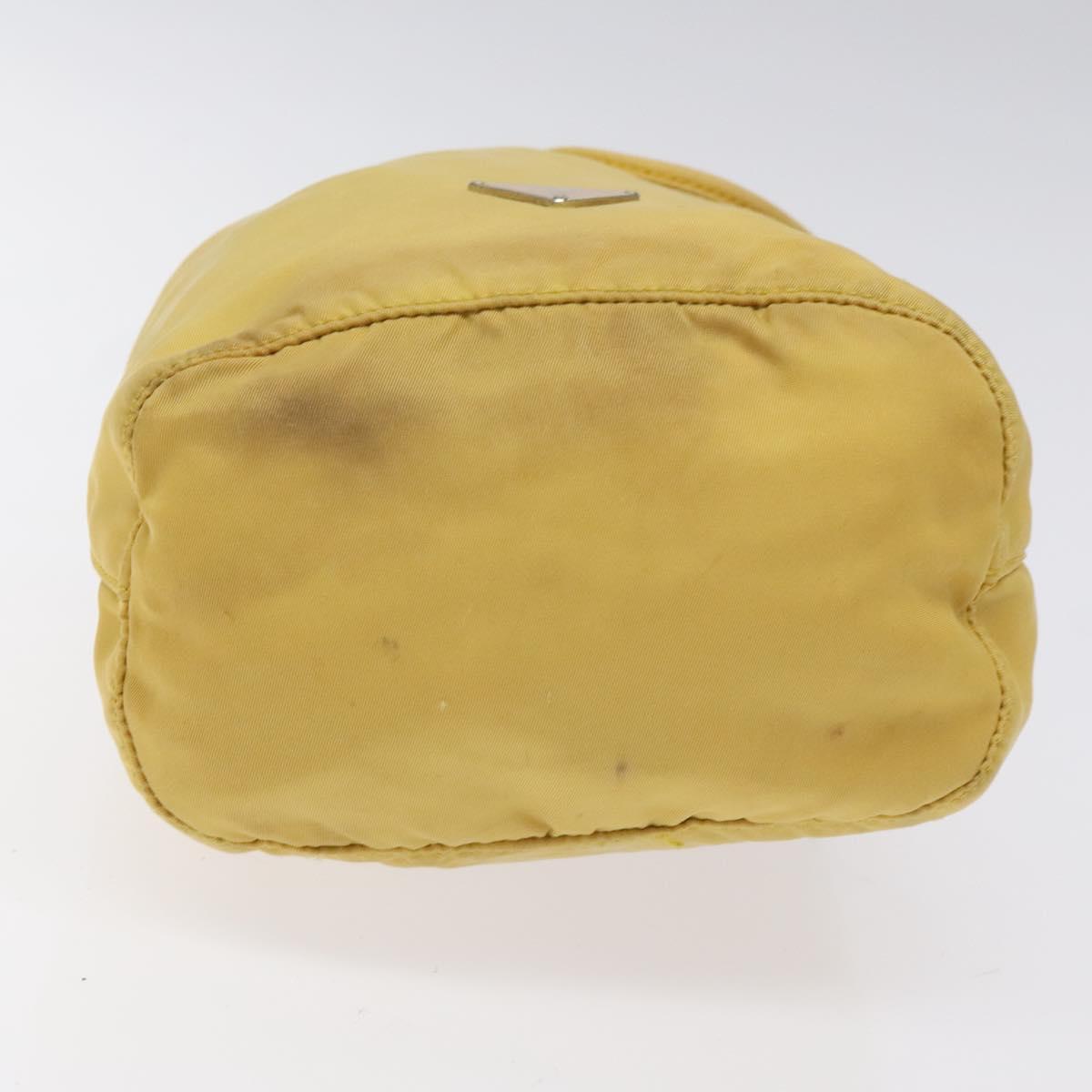 Prada Tessuto Yellow Synthetic Clutch Bag (Pre-Owned)