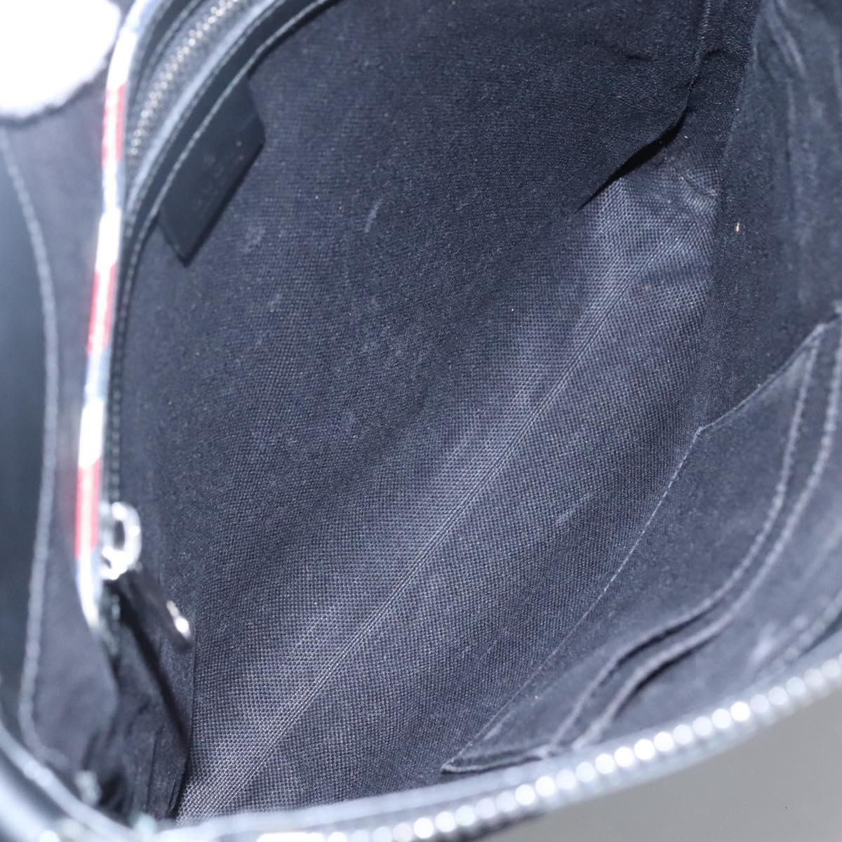 Gucci Gg Canvas Black Canvas Shoulder Bag (Pre-Owned)