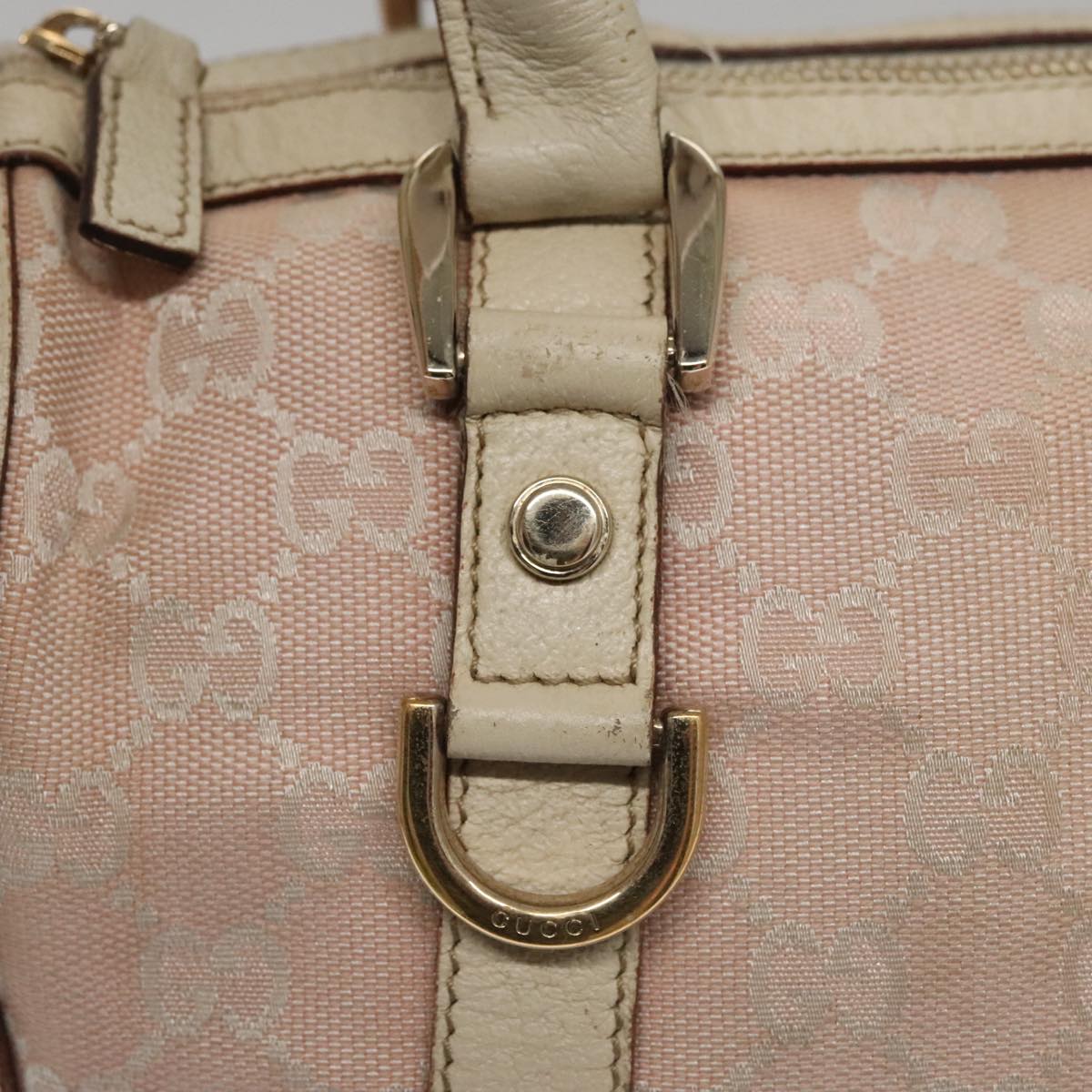 Gucci Gg Canvas Pink Canvas Handbag (Pre-Owned)