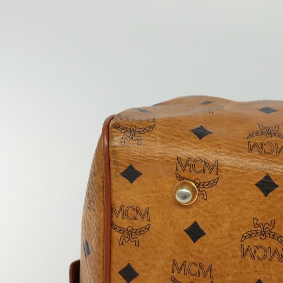 MCM Visetos Brown Canvas Travel Bag (Pre-Owned)