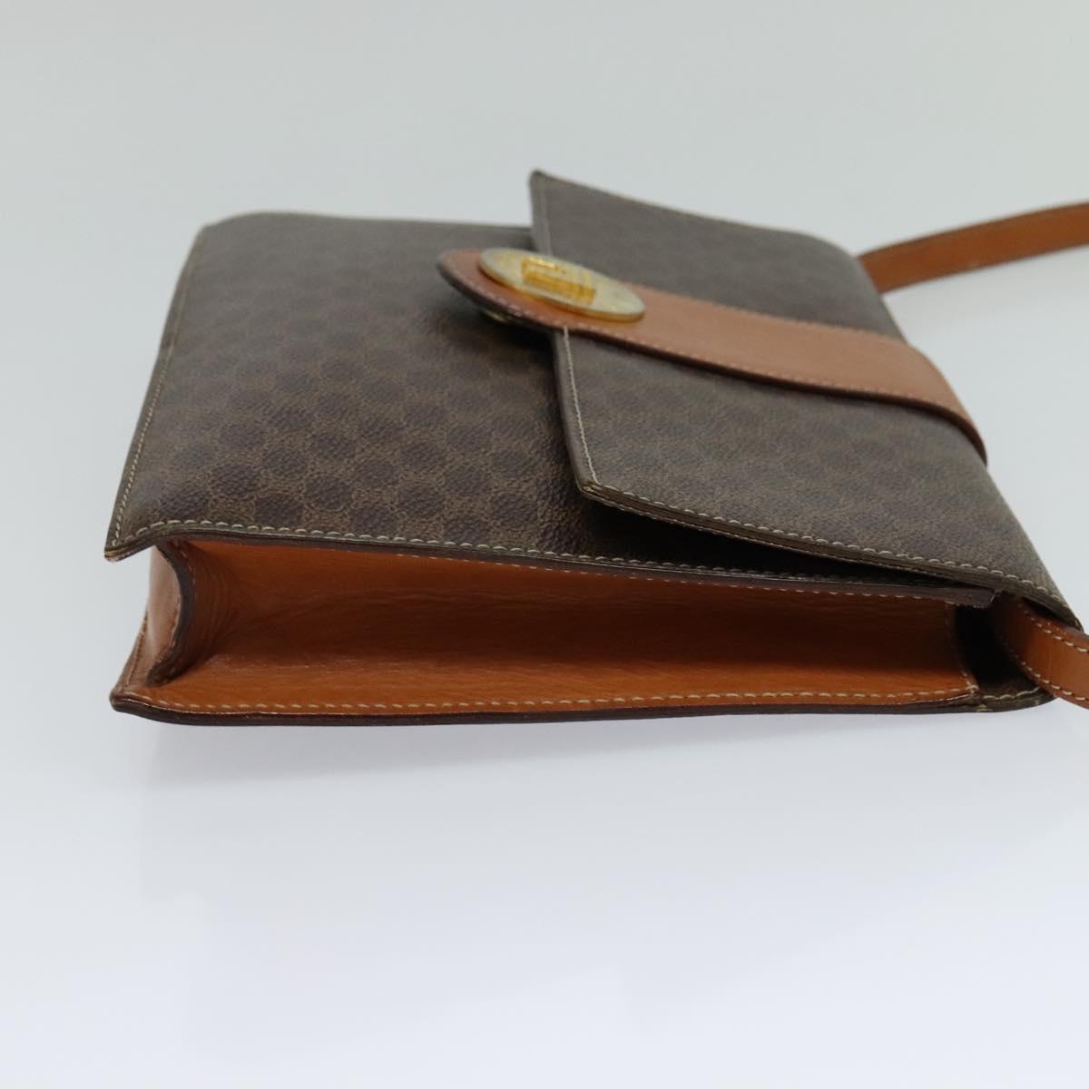 Céline Macadam Brown Canvas Shoulder Bag (Pre-Owned)