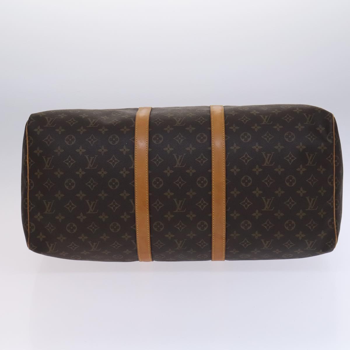 Louis Vuitton Keepall 55 Brown Canvas Travel Bag (Pre-Owned)