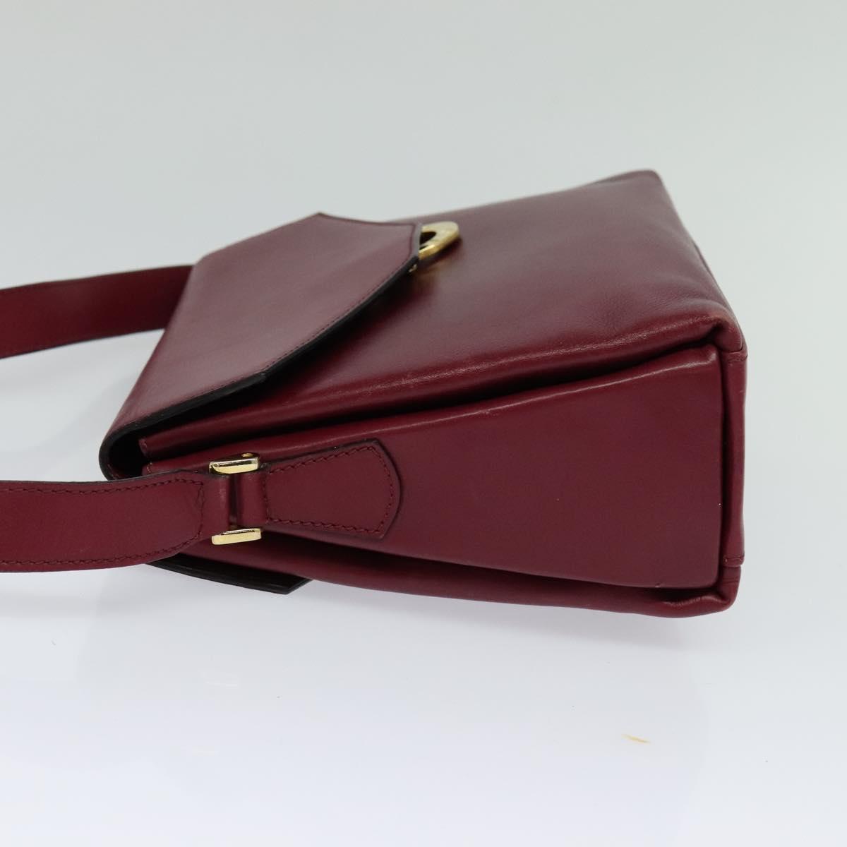 Céline Burgundy Leather Shoulder Bag (Pre-Owned)