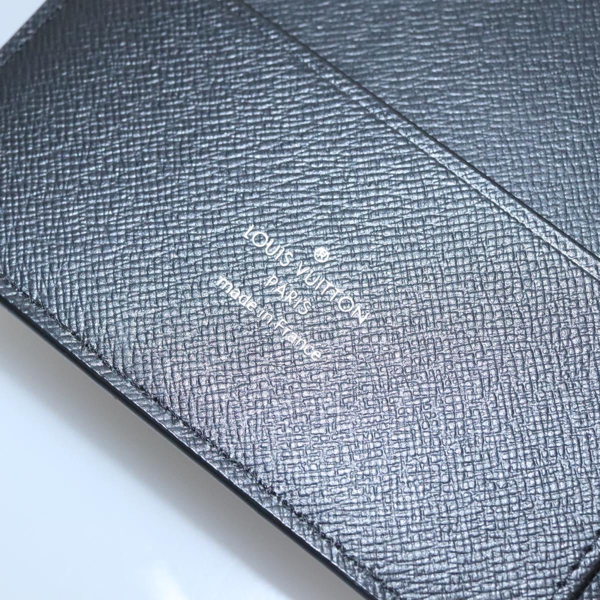 Louis Vuitton Agenda Cover Black Leather Wallet (Pre-Owned)
