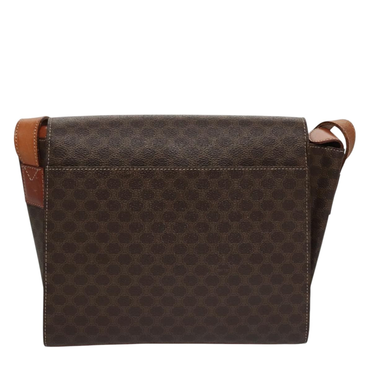 Céline Macadam Brown Canvas Shoulder Bag (Pre-Owned)