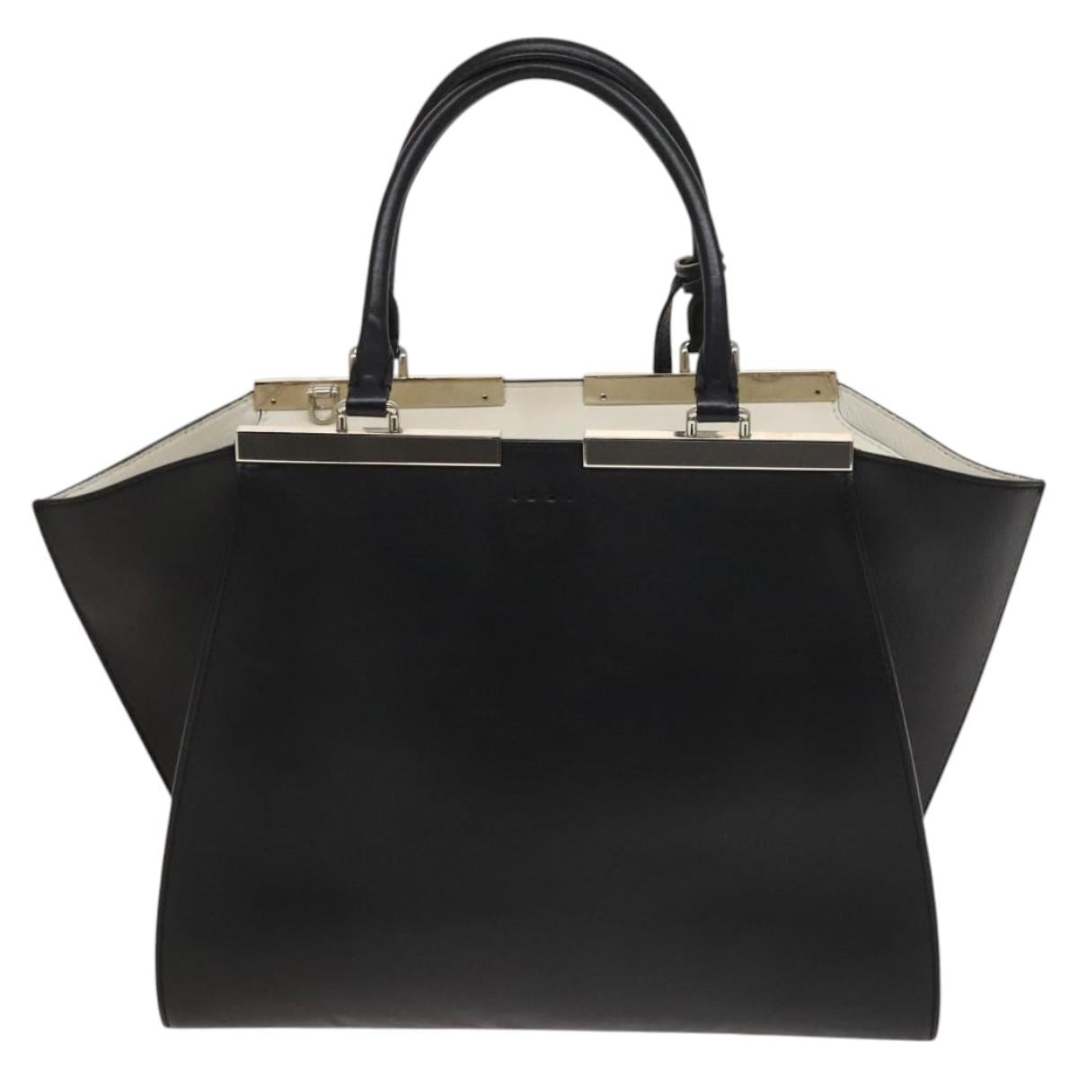 Fendi 3Jours Black Leather Tote Bag (Pre-Owned)