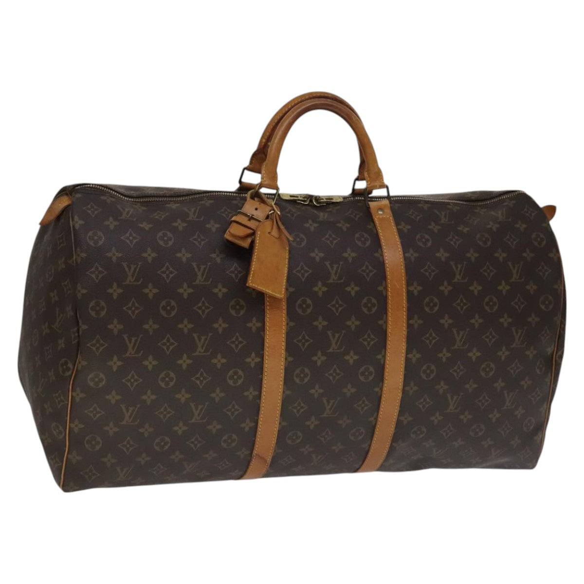Louis Vuitton Keepall 60 Brown Canvas Travel Bag (Pre-Owned)